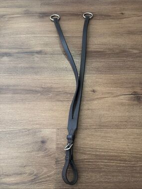 🐴 Dark Brown Leather Running Martingale Attachment 🐴